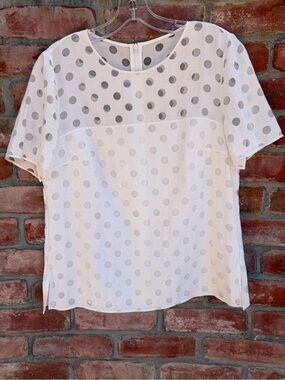 Akris Punto mesh dot blouse